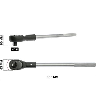 LLAVE CARRACA REVERSIBLE 3/4"