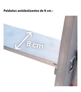 ESCALERA ALUM 1 TRAMO 6 (7) PELD 2,00Mt EN1106