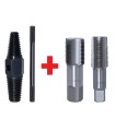 SET EXTRACTOR ESPECIAL RACORES CON MACHOS 1/2" Y 3/4"