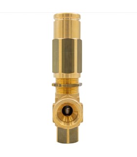 VALVULA SEGURIDAD AGUA 3/4"TARADA 220 Bares, CAUDAL 200lt/min.