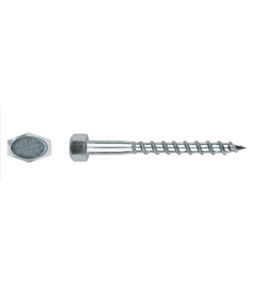M10X160 TORNILLO TIRAFONDO DIN 571 ZINCADO
