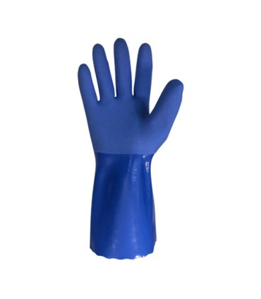 GUANTES JUBA DE PVC SIN COSTURAS Y CON SOPORTE DE ALGODÓN