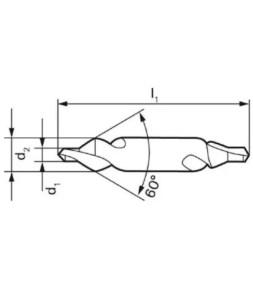 BROCA CENTRAR DIN-333 12,50X31,50