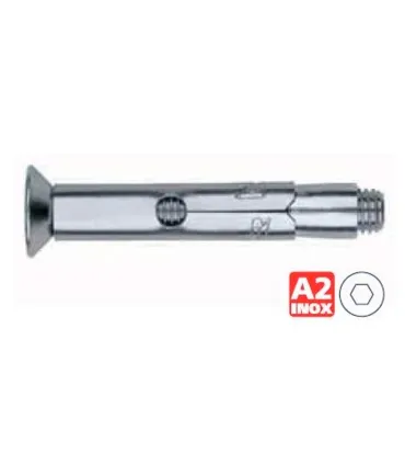 ANCLAJE BRIC INOX-A2 Ø 10 LARGO, C/TORN. 7991 M8x80