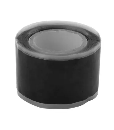 ROLLO CINTA REPARACION SILICONA AUTOSOLDABLE NEGRA 25mm x 3m