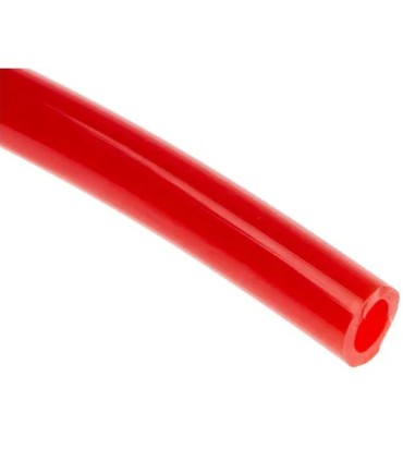 ROLLO 25m TUBO POLIURETANO ROJO 4X6