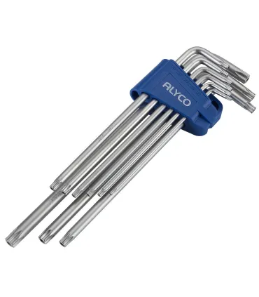 JUEGO 9 LLAVE TORX CODO INVIOLABLE T-10/T50