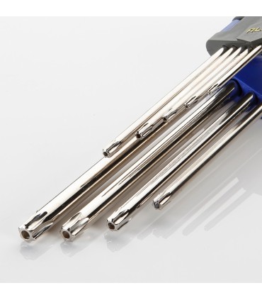 JUEGO 9 LLAVE TORX CODO INVIOLABLE T-10/T50