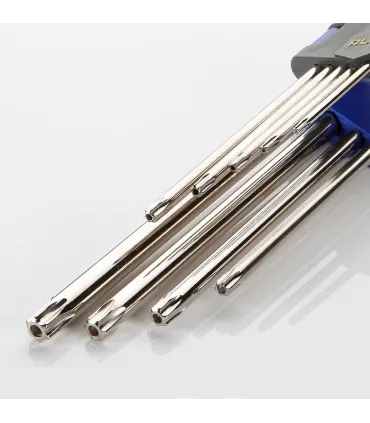 JUEGO 9 LLAVE TORX CODO INVIOLABLE T-10/T50