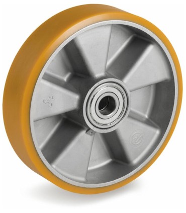 RUEDA POLIURETANO - ALUM Ø 80x25 220KG.SUELTA E-12