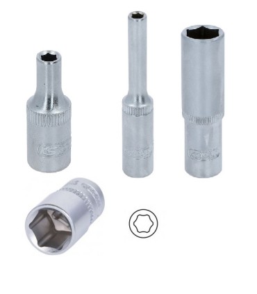 LLAVE VASO 1/4 HEXAGONAL