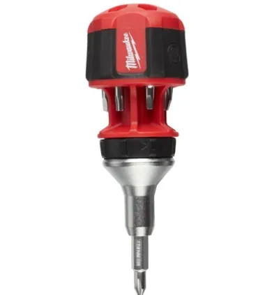 DESTORNILLADOR CORTO CARRACA HEX 1/4 +7 PUNTAS MILWAUKEE