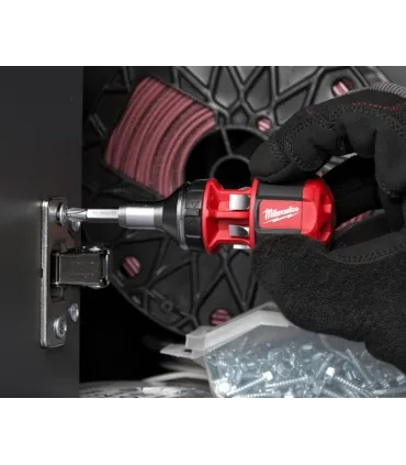 DESTORNILLADOR CORTO CARRACA HEX 1/4 +7 PUNTAS MILWAUKEE