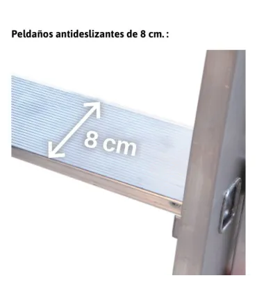 ESCALERA ALUM 1 TRAMO 8 PELD 2,50Mt