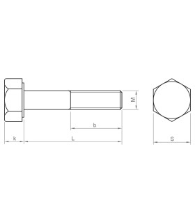 TORNILLO DIN 931 8.8 ZINCADO