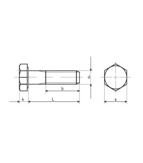 TORNILLO DIN 931 8.8 ZINCADO