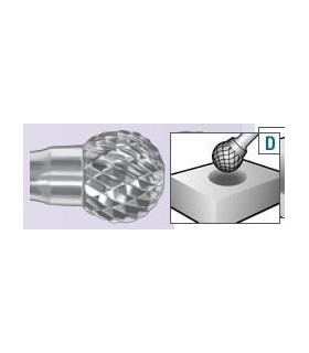 FRESA METAL DURO ESFÉRICA KUD 0403 D5 M3