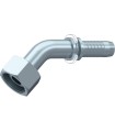 HEMBRA GIRATORIA 45º MÉTRICA CONO24º/60º  Ø 12L  M18X1.5 DN 5/16"