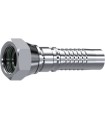 HEMBRA GIRATORIA RECTA CONO 60° +JUNTA, INTERLOCK 3/4" BSP DN 3/4"