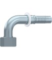 HEMBRA GIRATORIA MÉTRICA 90° CONO24° +JUNTA INTERLOCK M30X2 DN 3/4"
