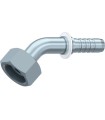 HEMBRA GIRATORIA 45° METRICA S,BW CONO 24° C/J TORICA M52X2 DN 1"1/4