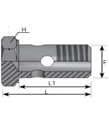 TORNILLO ORIENTABLE SIMPLE 1/4" BSP