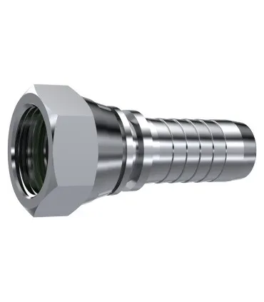 HEMBRA GIRATORIA  RECTA CONO 60° C/J TORICA INOX 1/4" BSP DN 1/4"