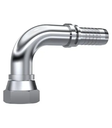HEMBRA GIRATORIA  90° ASIENTO PLANO INOX 3/8" BSP DN 5/16"