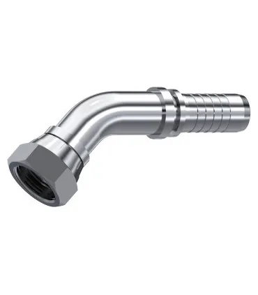 HEMBRA GIRATORIA  45° ASIENTO PLANO INOX 3/8" BSP DN 5/16"