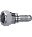 HEMBRA GIRATORIA RECTA JIC 37° INOX 7/16" 20H UNF DN 3/16"