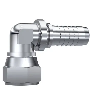 HEMBRA GIRATORIA90° COMPACTA JIC37° INOX 7/16" 20H UNF DN 1/4"