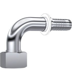 HEMBRA GIRATORIA MÉTRICA 90° C/JUNTA TÓRICA INOX Ø 6 L M12X1.5 DN 1/4"