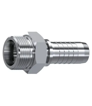 MACHO MÉTRICO CONO 24° INOX Ø 12 S M20X1.5 DN 3/8"