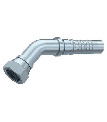 HEMBRA GIRATORIA 45° BSP CON JUNTA (SERIE INTERLOCK)