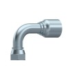 HEMBRA GIRATORIA 90° BSP UNA PIEZA CONO 60º CON JUNTA (SERIE 43)