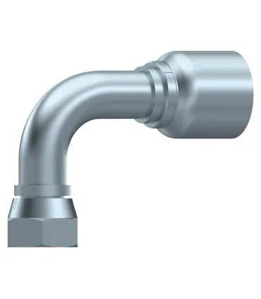 HEMBRA GIRATORIA 90° BSP UNA PIEZA CONO 60º CON JUNTA (SERIE 43)