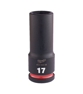 MALETA PACKOUT MILWAUKEE CON 15 VASOS IMPACTO 1/2" LARGOS