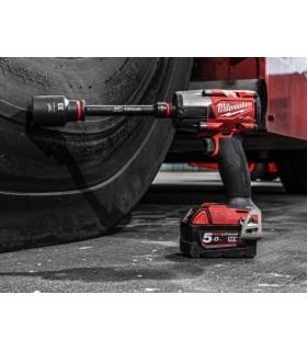MALETA PACKOUT MILWAUKEE CON 15 VASOS IMPACTO 1/2" LARGOS
