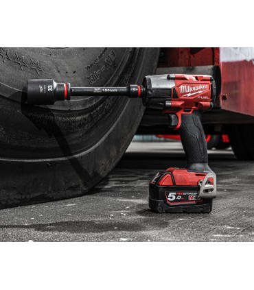 MALETA PACKOUT MILWAUKEE CON 15 VASOS IMPACTO 1/2" LARGOS