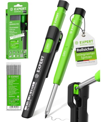 MARCADOR "LAPIZ" EXPERT-DRY CON FUNDA PORTAMINAS Y MINAS