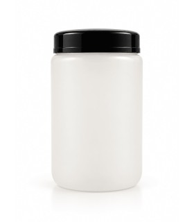 BOTE PLASTICO 5 Litros C/TAPA NEGRA ROSCA+OBT.