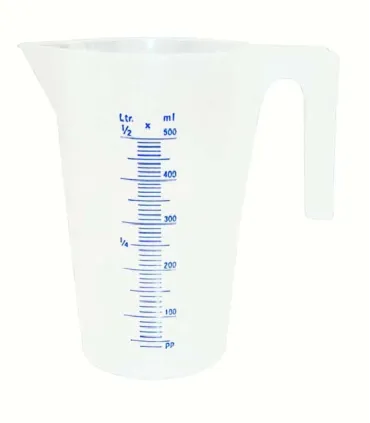 JARRA GRADUADA PLASTICO 0,50 LITROS 500ml