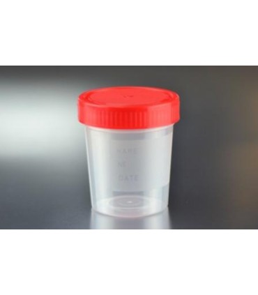 BOTE PLASTICO 125 ML TAPA ROSCA OBTURADOR PARA MUESTRAS