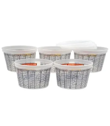 SET 25 VASOS GRADUADO 1,3L C/TAPA PARA MEZCLAS, MUESTRAS