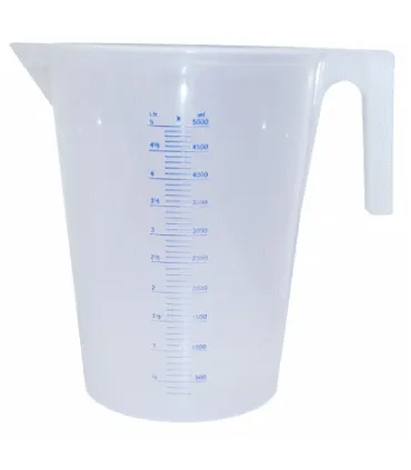 JARRA GRADUADA PLASTICA DE 5 litros