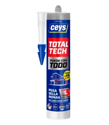 CARTUCHO ADHESIVO SELLADOR T-TECH GRIS 290 ml