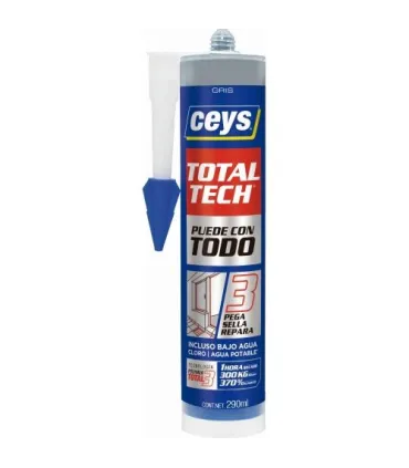 CARTUCHO ADHESIVO SELLADOR T-TECH GRIS 290 ml