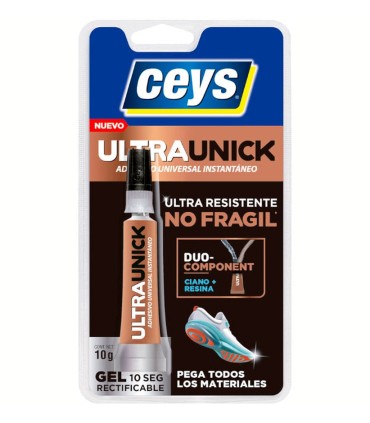 BLISTER ADHESIVO UNIVERSAL INSTANTANEO ULTRAUNIQ GEL CEYS 10GR