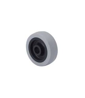 RUEDA GOMA GRIS Ø 40x16 EJE 6,50