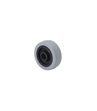 RUEDA GOMA GRIS Ø 40x16 EJE 6,50